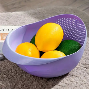 Rice Washing & Drain Basket – Perfect for Fruits, Vegetables & More