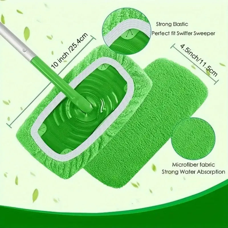 Reusable Microfiber Cleaning Mop Pad For Swiffer Sweeper